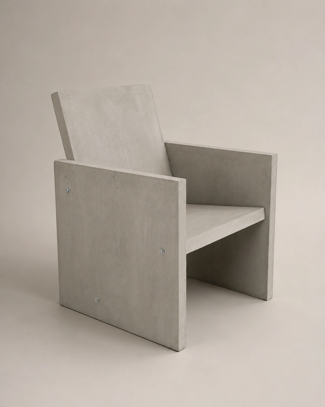 sillon-concreto-exterior-trono Sillón de concreto con reposabrazos modelo Trono de Imperfecto